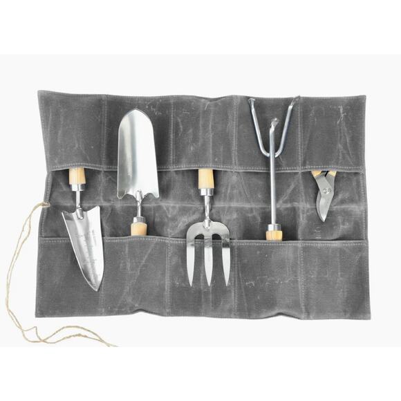 Waxed Canvas Garden Tool Pouch - Picture 2 of 4